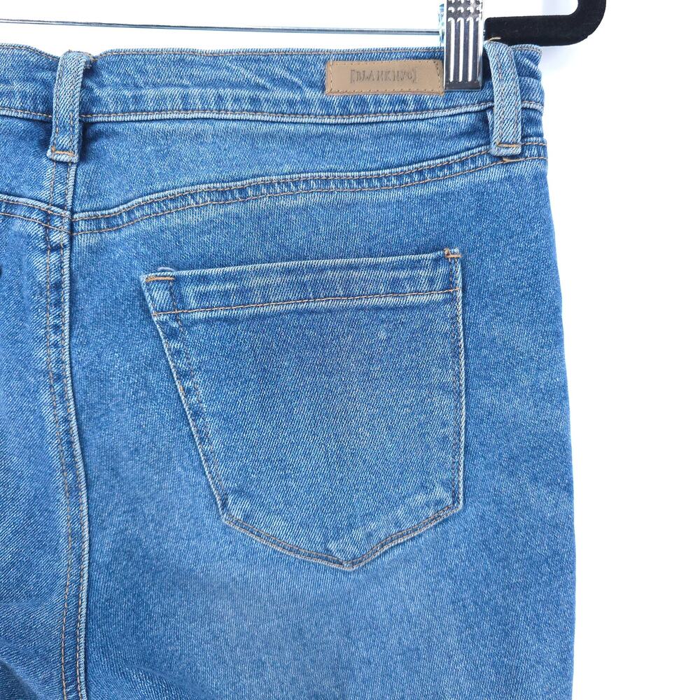 Blank NYC Womens The Reade Crop Mid Rise Raw Hem Skinny Jean |28 - Picture 13 of 13